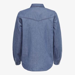 Denim Jean Top Jacket Sleeve Crop Women